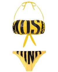 Moschino - Badmode ,Geel ,Bicolor Bikini Badmode - Lyst