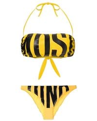 Moschino - Badmode ,Geel ,Bicolor Bikini Badmode - Lyst