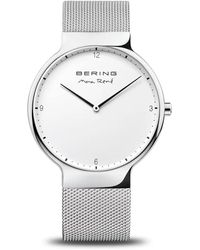 Bering - Accessoires ,Grijs ,Max René Herenhorloge Zilver 15540-004 - Lyst