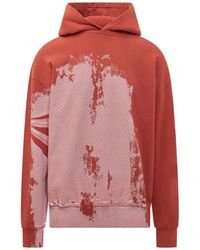 A_COLD_WALL* - Hoodies & Sweatvesten ,Veelkleurig ,Herenhoodie Met Penseelstreek Effect - Lyst