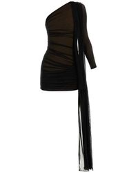 Dion Lee - Schwarzes one-shoulder-kleid - Lyst