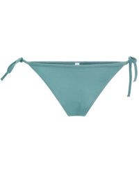 Calvin Klein - Badmode ,Blauw ,Nylon Bikini Met Zijdelingse Strik - Lyst