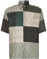 Fendi - Ff Linnen Overhemd - Lyst