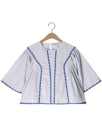By-Bar - Davin Pin Stripe Blouse - Lyst