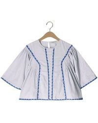 By-Bar - Davin Pin Stripe Blouse - Lyst