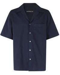 Department 5 - Overhemden ,Blauw ,Katoen Cape Camicia Bowling - Lyst