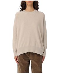 Roberto Collina - Zwarte Cashmere Crew Neck Sweater - Lyst
