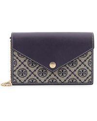 Tory Burch - T Monogram Envelope Chain Wallet - Lyst