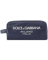 Dolce & Gabbana - Blaue beauty case mit reißverschluss - Lyst