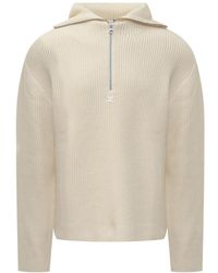 Courreges - Balaclava Wollpullover - Lyst