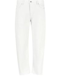 Armani Exchange - Off white straight leg jeans - Lyst