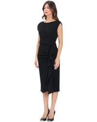 Max Mara - Elegantes Schwarzes Midi-Kleid - Lyst