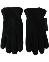 Dolce & Gabbana - Guanti da motociclista da motociclista in pelle nera - Lyst