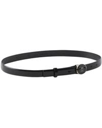Pinko - Accessoires ,Zwart ,Leer 2-Cm Riem Met Love Birds Logo - Lyst