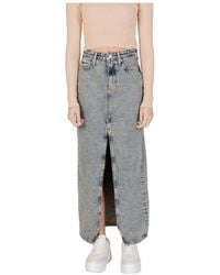 Calvin Klein - Denim Skirts - Lyst