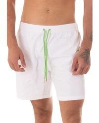 Just Cavalli - Korte Broeken ,Wit ,Polyester Logo Kostuum - Lyst