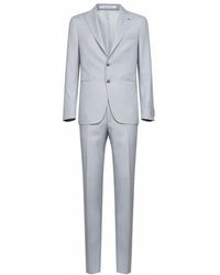 Tagliatore - Kostuums ,Grijs ,Wol Single-Breasted Pak - Lyst