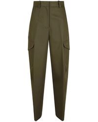 Givenchy - Broek Met Hoge Taille En Cargozakken - Lyst