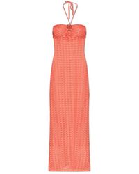 Melissa Odabash - Kleedjes ,Oranje ,Polyester Harriet Dress - Lyst