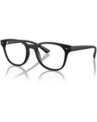 Emporio Armani - Montura gafas negro mate - Lyst