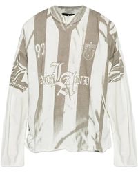Represent - Printed Ls Football Top - Lyst