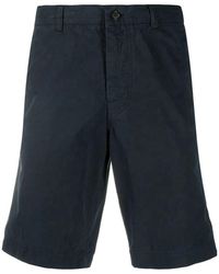 Aspesi - Korte Broeken ,Blauw ,Denim Blauwe Denim Shorts Voor Mannen - Lyst