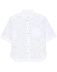 Barba Napoli - Overhemden ,Wit ,Katoen Cotton Shirt - Lyst