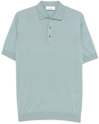 Lardini - Tops ,Blauw ,Katoen Polo Shirt Van Katoen Met Korte Mouwen - Lyst