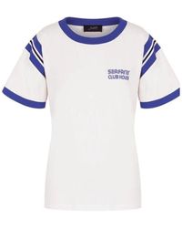 The Seafarer - Marina gestreiftes baumwoll-t-shirt - Lyst