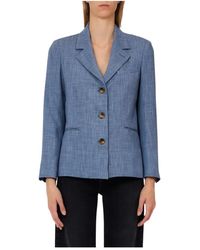 Liu Jo - Jassen ,Blauw ,Denim Giacca Blazer - Lyst