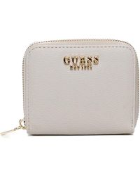 Guess - Laurel Small Zip-Around Portemonnee - Lyst