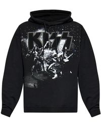 DSquared² - Hoodies & Sweatvesten ,Zwart ,Kiss Relax Fit Hoodie - Lyst