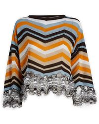 Jucca - Truien & Vesten ,Veelkleurig ,Maglia Barchetta - Lyst