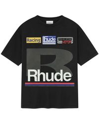 Rhude - Schwarze T-Shirts Und Polos - Lyst