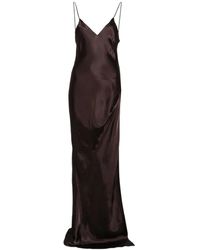 Vetements - Kleedjes ,Bruin ,Reworked Evening Slip Dress - Lyst