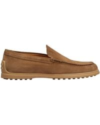 Tod's - Suede Leather Slipper Moccasin - Lyst