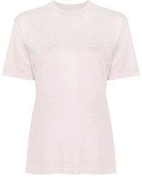 Off-White c/o Virgil Abloh - Camiseta casual lila quemada - Lyst