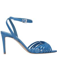 NCUB - Blaue ledersandalen mit 12cm absatz - Lyst