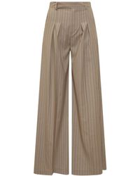 LE SULLY STUDIO - Broeken ,Leer Pantalone Over Gess - Lyst
