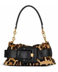 Balmain - Anthem Mini-Tasche Aus „Pony“-Leder Mit Leopardenmuster - Lyst