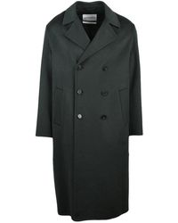Amaranto - Double-Breasted Coat - Lyst