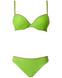Twin Set - Grünes lurex bikini-set - Lyst