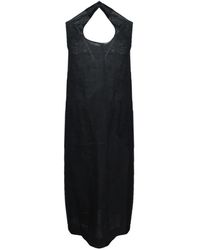 Max Mara - Ärmelloses Leinenkleid Mit Rundhalsausschnitt - Lyst