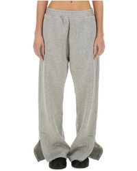 Fiorucci - Broeken ,Grijs ,Polyester Wijde Broek - Lyst