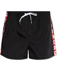 DSquared² - Badmode ,Zwart ,Zwemshorts Met Logo - Lyst