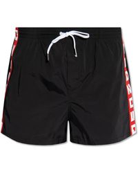 DSquared² - Badmode ,Zwart ,Zwemshorts Met Logo - Lyst