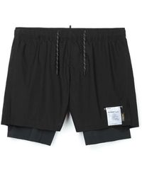 Satisfy - Korte Broeken ,Zwart ,Tech Silk Cordura 8-Inch Shorts - Lyst
