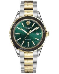 Versace - Armbanduhr hellenyium grün veqca0524 - Lyst