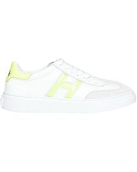 Hogan - Sneakers h365 in pelle bianca fondo cassetta - Lyst