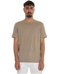 HUGO - Tops ,Katoen Korte Mouwen Ronde Hals T-Shirt - Lyst